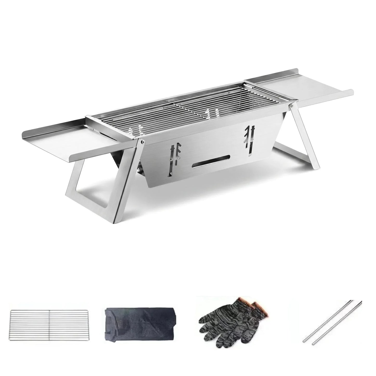 Grill "Tera Steel" (Tragbarer Edelstahlgrill)