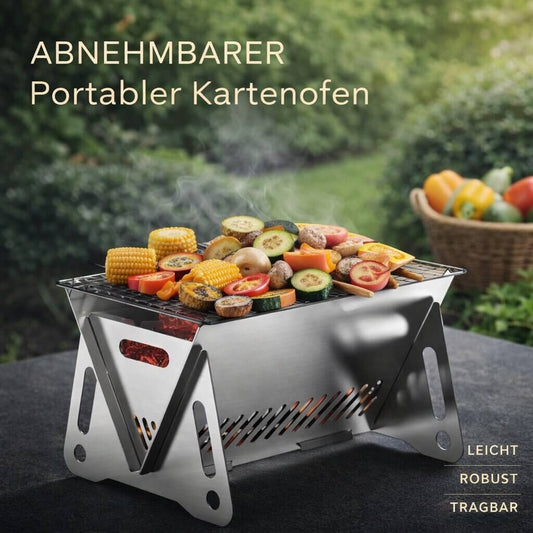 Grill im Großen!   für Garten,  Fahrradtour,  Wandern, Angeln, Camping und Outdoor-Aktivitäten
