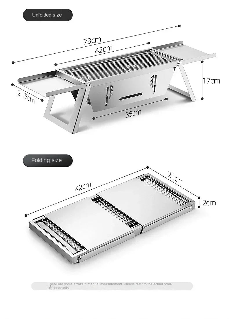 Grill "Tera Steel" (Tragbarer Edelstahlgrill)