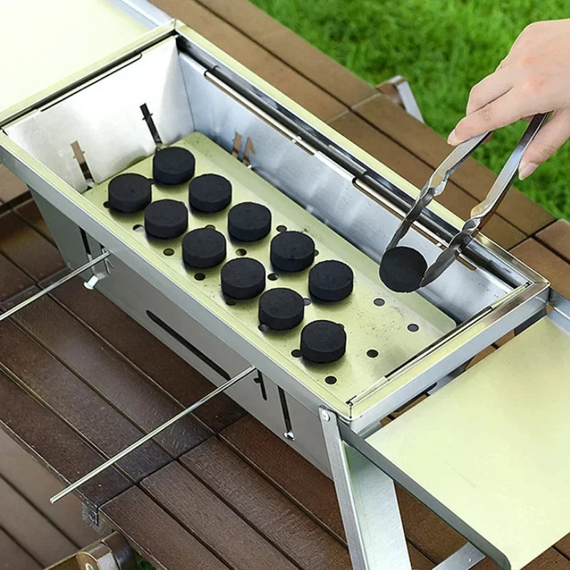 Grill "Tera Steel" (Tragbarer Edelstahlgrill)
