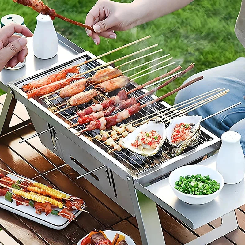 Grill "Tera Steel" (Tragbarer Edelstahlgrill)