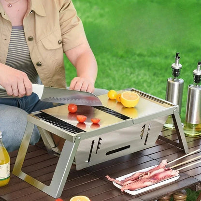 Grill "Tera Steel" (Tragbarer Edelstahlgrill)